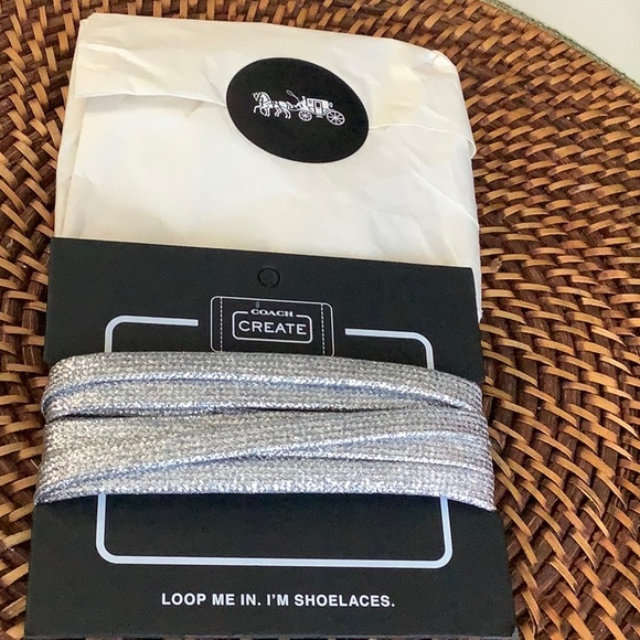 Coach Metallic Shoe Laces - Picture 2 of 2
